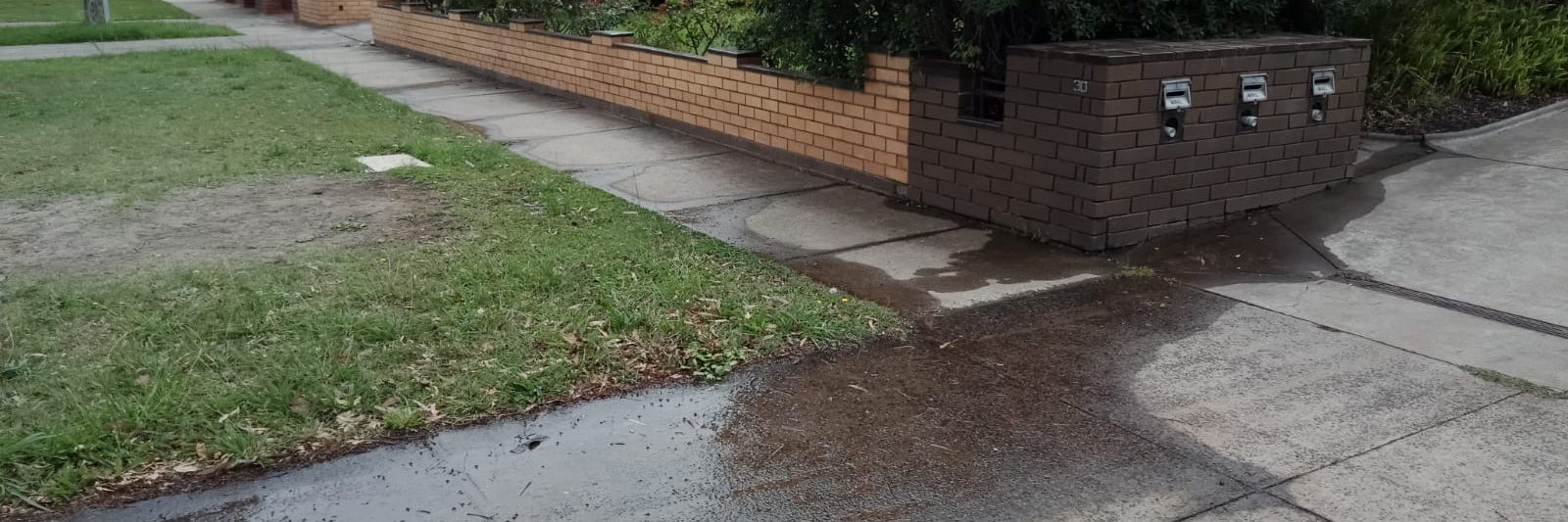 Burst water pipe repair